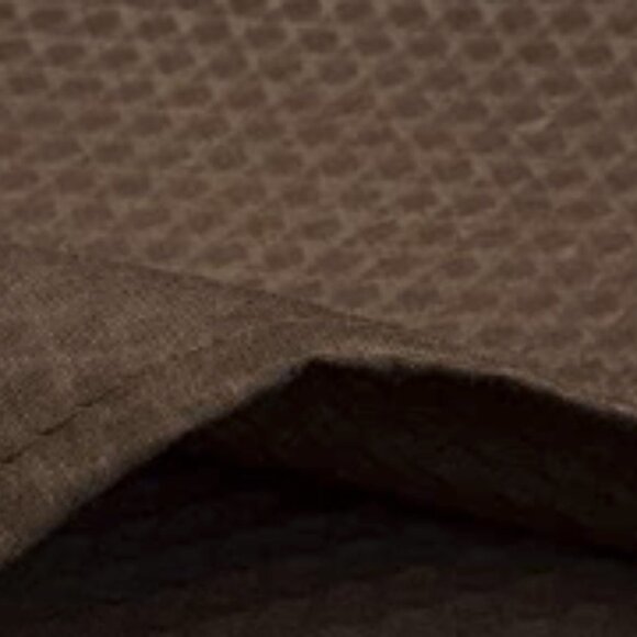 Mrs Awesome Chocolate Brown Embossed Microfiber Shower Curtain or Liner -71”x78” - Picture 3 of 4